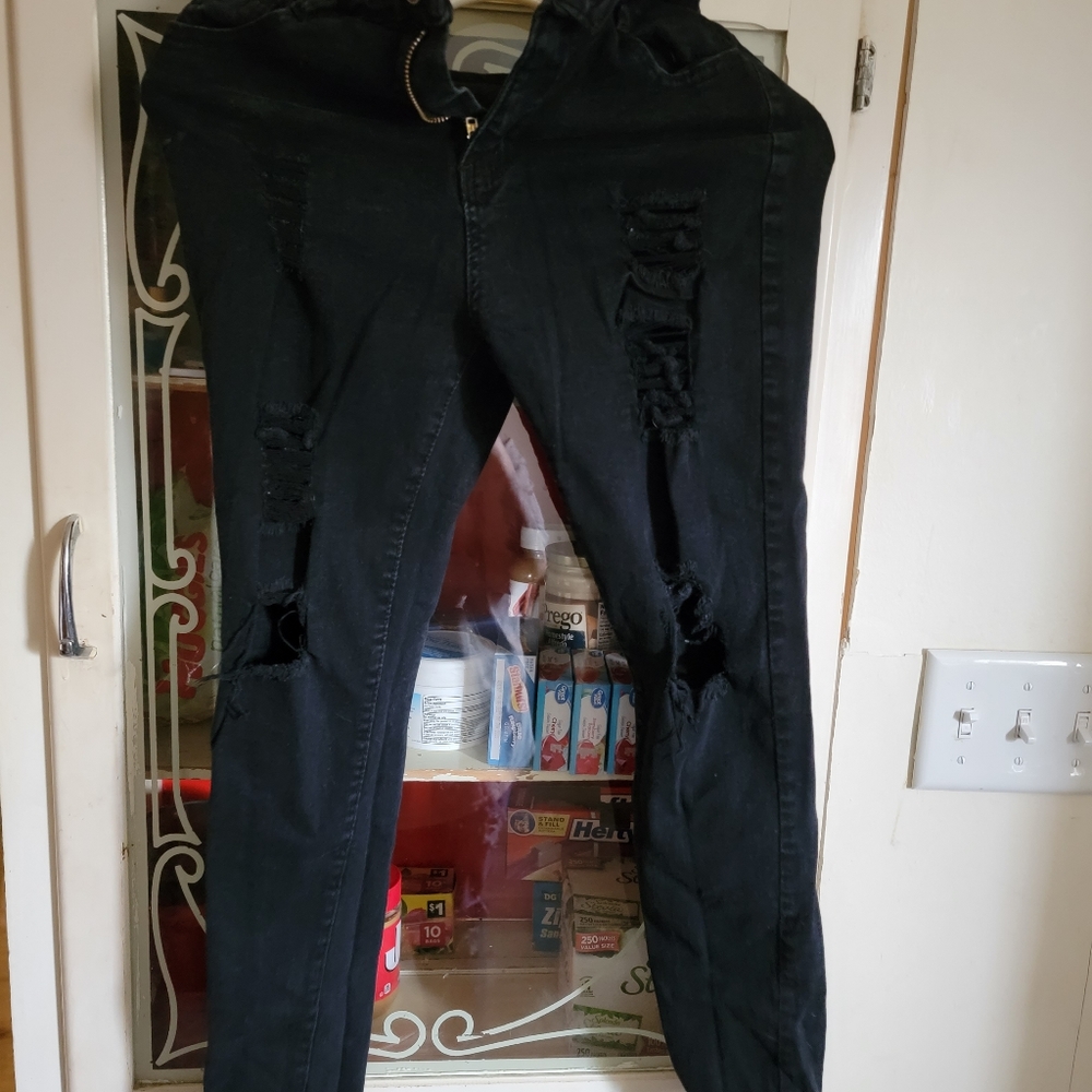 Shein black jeggings